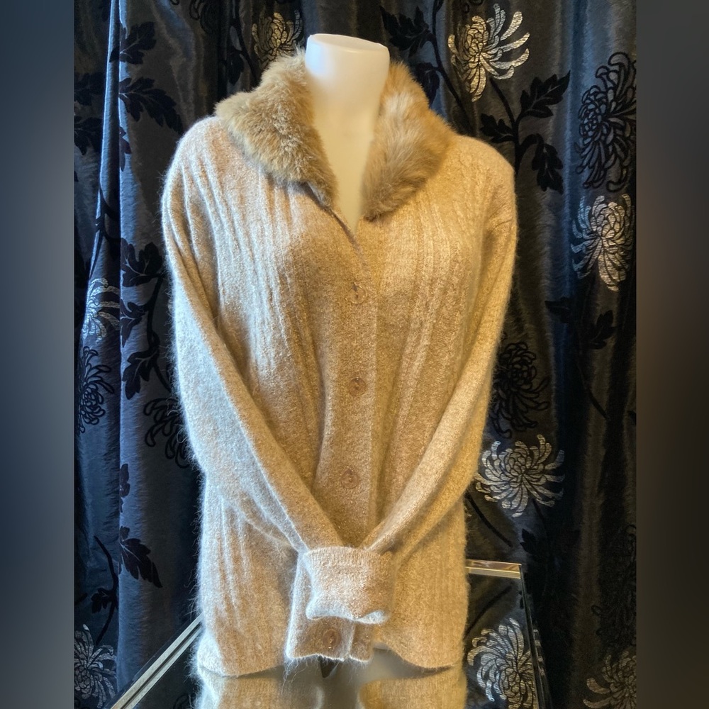 Variations wool blend cardigan